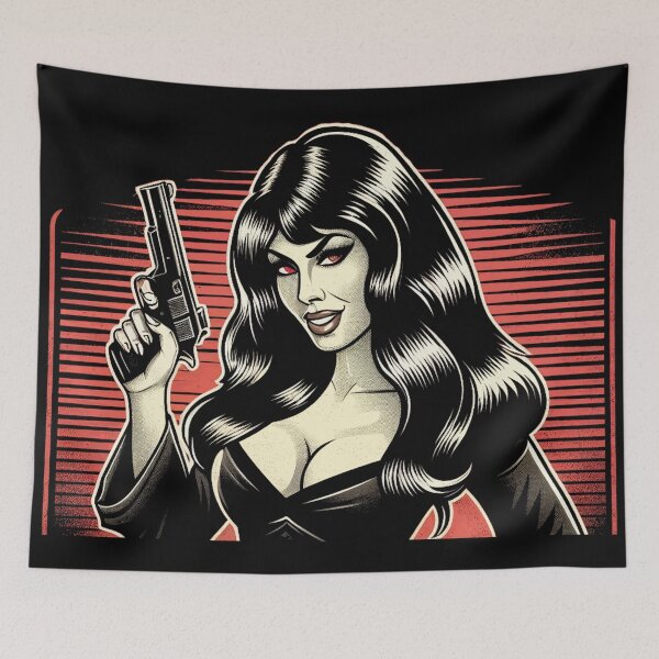 Aperçu de l'œuvre Femme vampire sexy créée et vendue par PulpVintage.
