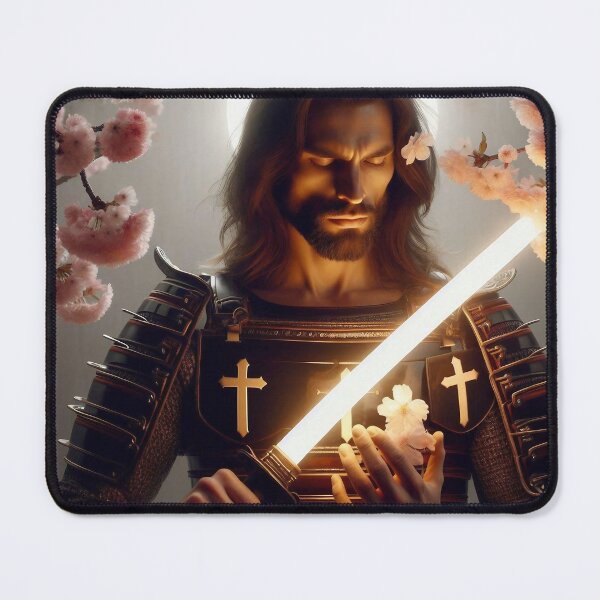 Item preview, Black Armor Samurai Jesus & Sakura designed and sold by jay-cack.