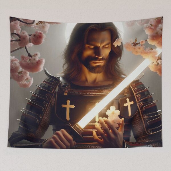 Item preview, Black Armor Samurai Jesus & Sakura  designed and sold by jay-cack.