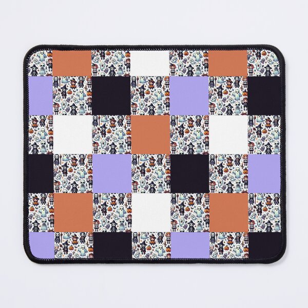 Item preview, Halloween Pixelated Pattern Skeletons Dancing designed and sold by LivingRoomZoo.