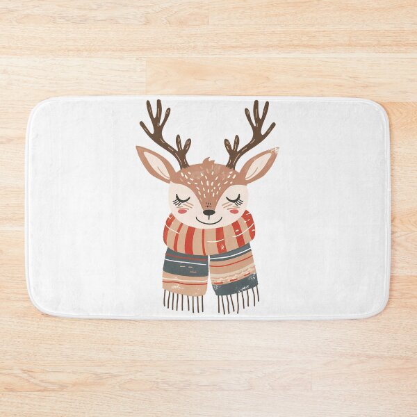 Item preview, Christmas deer - Reindeer with colorful scarf designed and sold by Virginiia89.