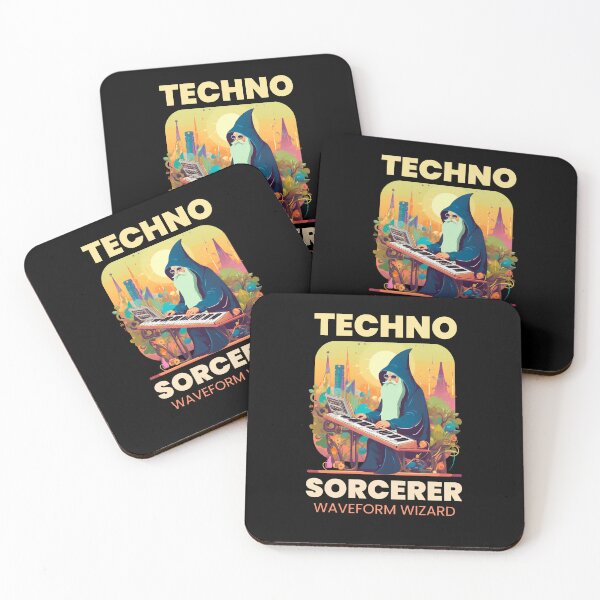 Artikelvorschau, TECHNO - Zauberer (gelb) entworfen und verkauft von Discothreadz.