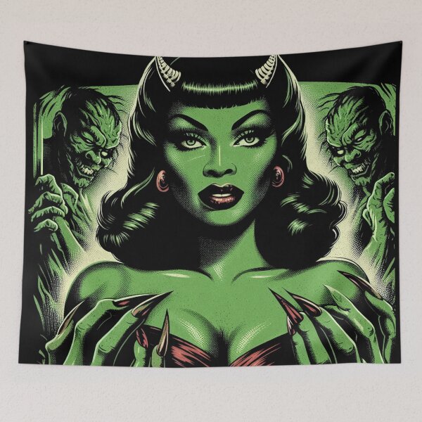 Item preview, Hot Demon Woman designed and sold by PulpVintage.