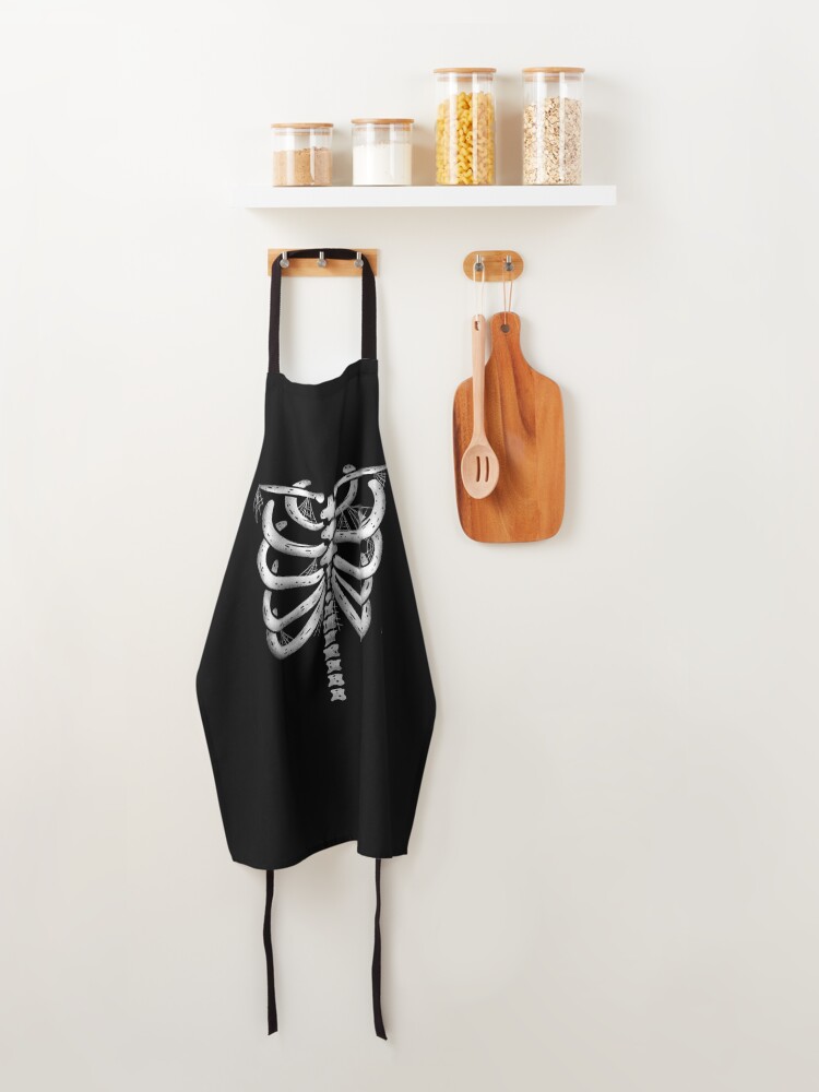Thumbnail 4 of 6, Apron, Halloween Skeleton designed and sold by MuttsDesigns.