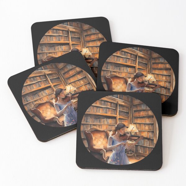 Item preview, Practicing In The Library Room - Girl Playing The Violin designed and sold by signshirtz.
