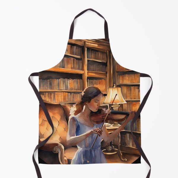 Item preview, Practicing In The Library Room - Girl Playing The Violin designed and sold by signshirtz.
