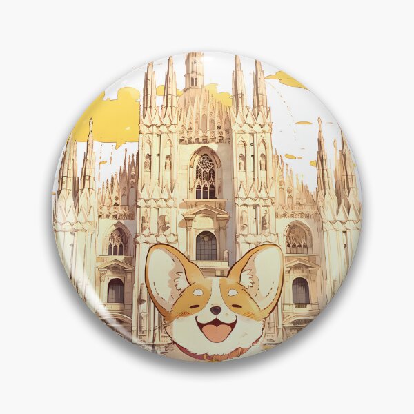 Item preview, Cute Corgi in Milan designed and sold by yinyuecreation.
