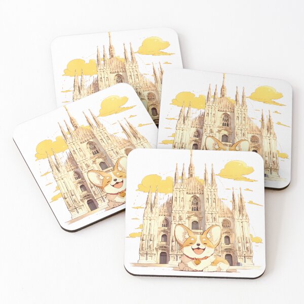 Item preview, Cute Corgi in Milan designed and sold by yinyuecreation.