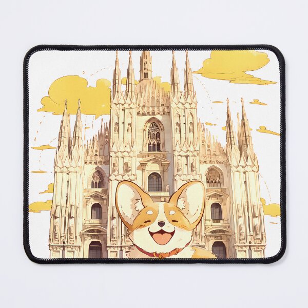 Item preview, Cute Corgi in Milan designed and sold by yinyuecreation.