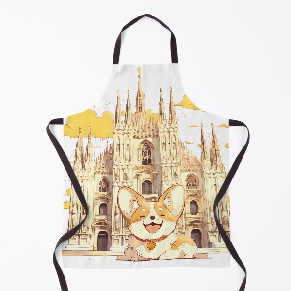 Item preview, Cute Corgi in Milan designed and sold by yinyuecreation.