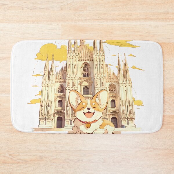 Item preview, Cute Corgi in Milan designed and sold by yinyuecreation.