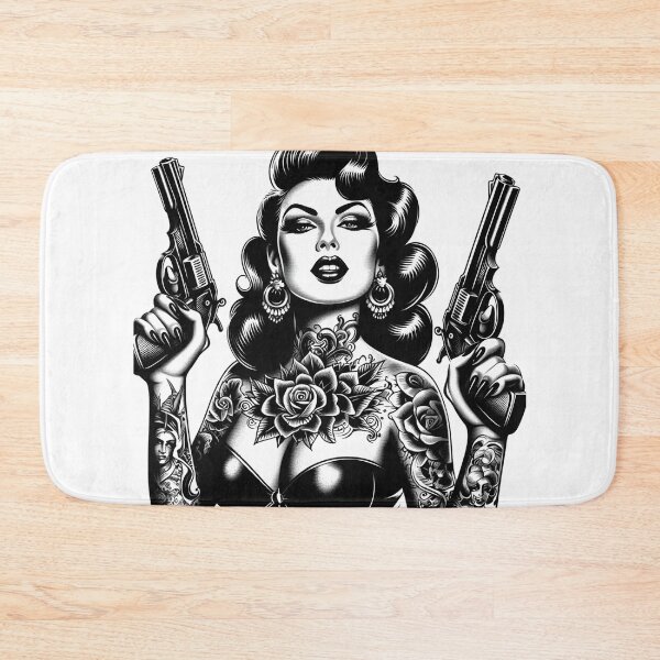 Item preview, Tattoo Gun Girl designed and sold by PulpVintage.