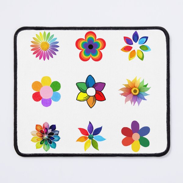 Item preview, Fun Rainbow Colored Flowers designed and sold by WillandWent.