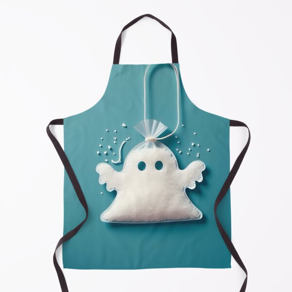 Item preview, Funny Halloween Drug Baggie Ghost with rolled Straw and Glass Mirror, Trick or Treating designed and sold by SomniferumWars.