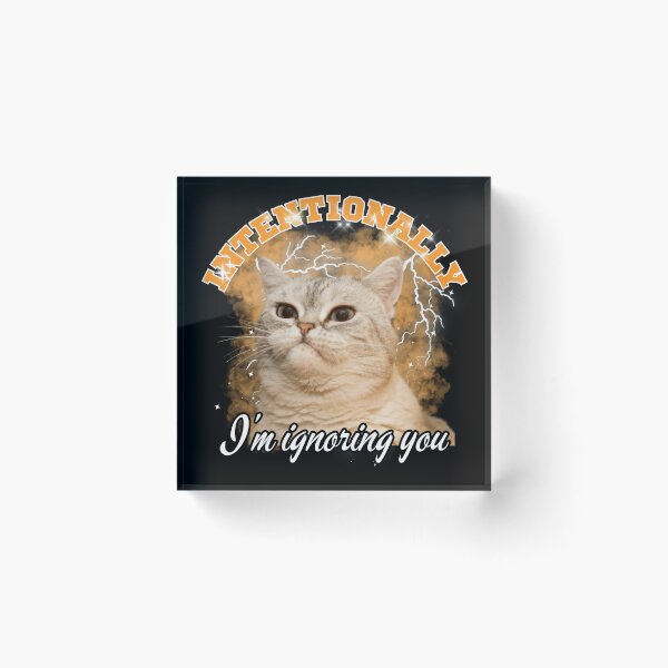 Item preview, I’m ignoring you intentionally, funny cat puns, cat parents designed and sold by PRINYOS.