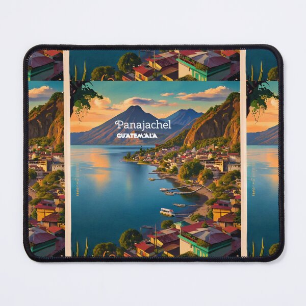 Item preview, Wall  Art Guatemala | Panajachel Lake Travel Vintage Poster designed and sold by kestrada2906.