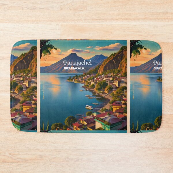 Item preview, Wall Art Guatemala | Panajachel Lake Travel Vintage Poster designed and sold by kestrada2906.