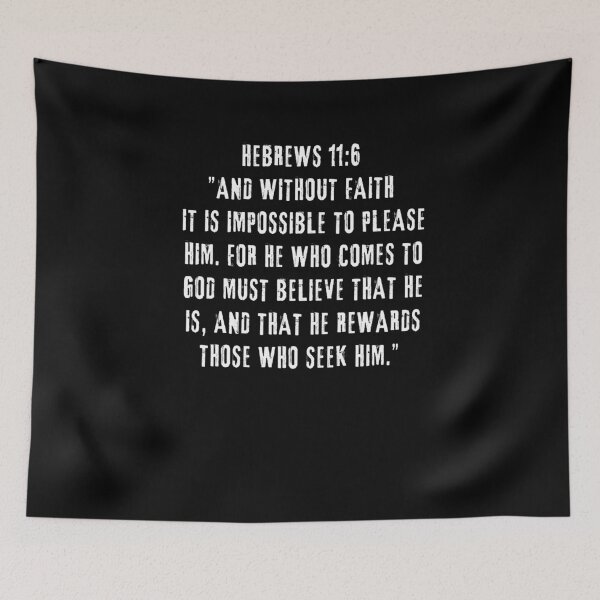 Item preview, Hebrews 11:6_Bible Quotes designed and sold by QuotifBible.