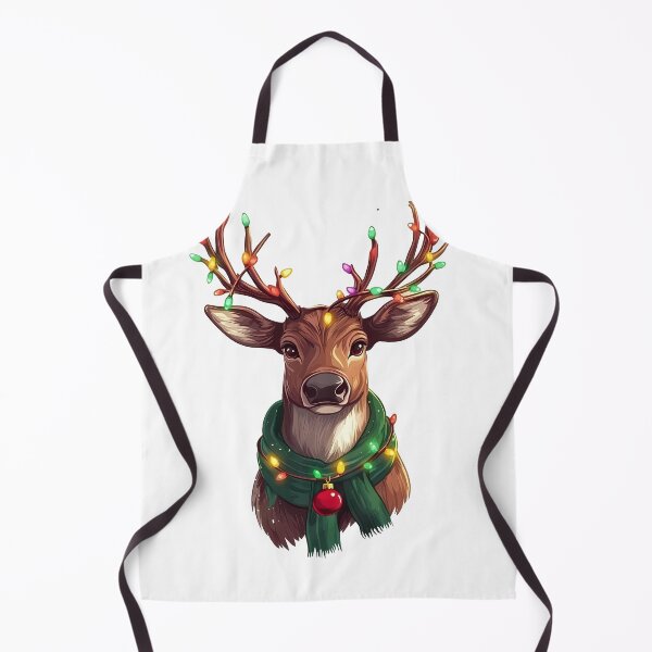 Item preview, Christmas Deer - Festive Reindeer with Christmas Lights designed and sold by Virginiia89.