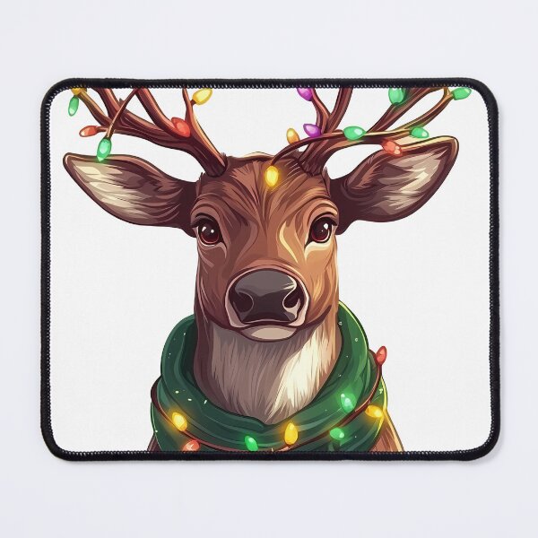 Item preview, Christmas Deer - Festive Reindeer with Christmas Lights designed and sold by Virginiia89.