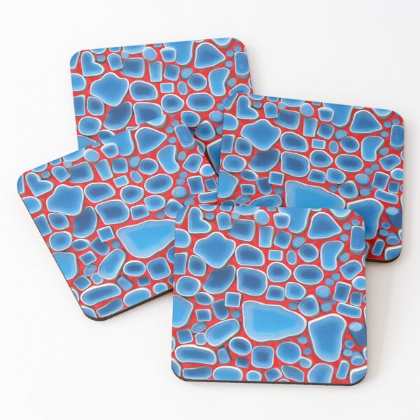 Item preview, Blue Geometric Pattern - Contemporary Aesthetic designed and sold by HausKatz.