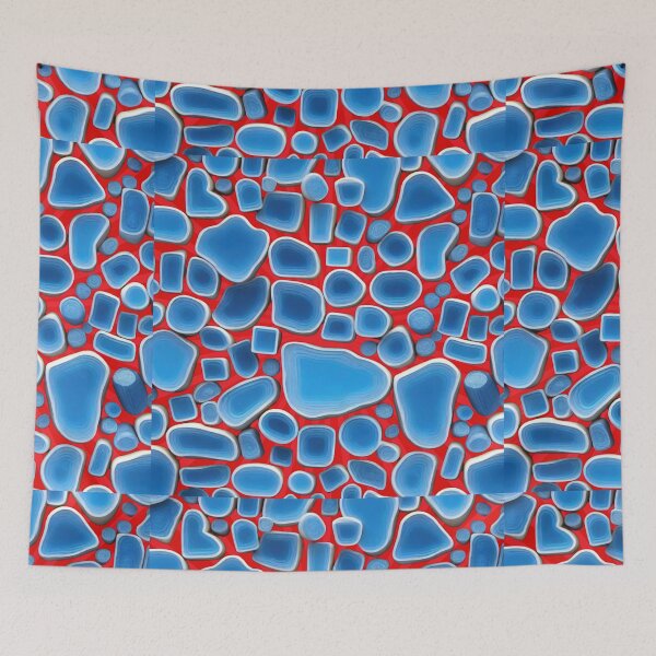 Item preview, Blue Geometric Pattern - Contemporary Aesthetic designed and sold by HausKatz.