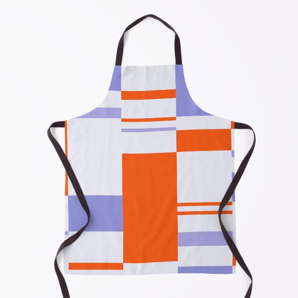 Item preview, Minimal Geometric Rectangles Lines 01 | Abstract Pattern Mid Century Orange Lavender designed and sold by MarleneCanto.