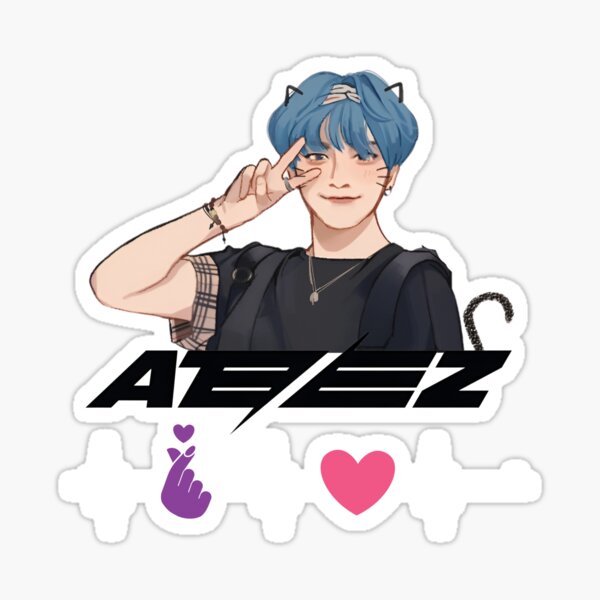 Artikel-Vorschau von K-Pop-Sänger Ateez, designt und verkauft von Lexilepod.