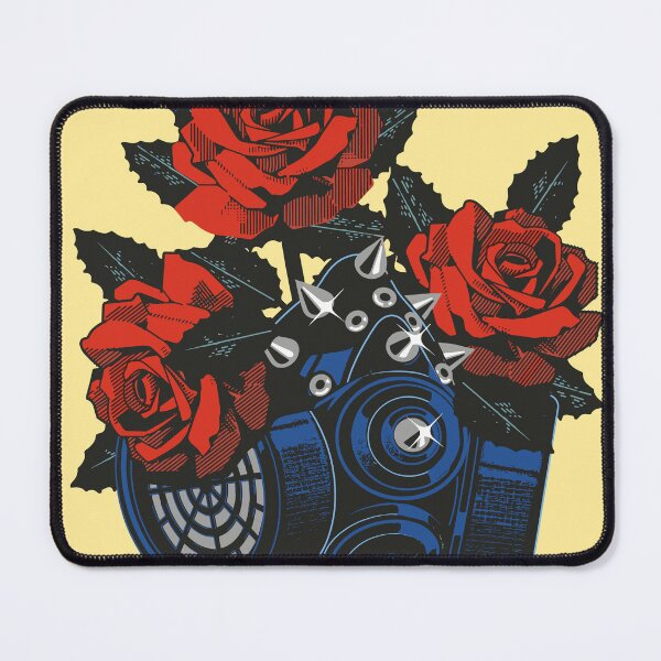 Item preview, Roses and Gas Mask With Studs designed and sold by vatainami.