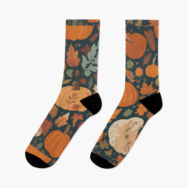 Item preview, Vibrant Boho Fall Pattern – Pumpkins, Leaves designed and sold by DEEPDesignsART.
