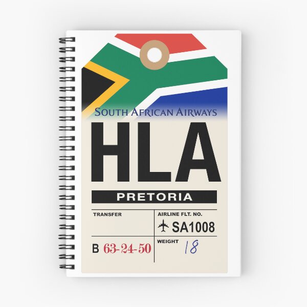 Item preview, Pretoria (HLA) South Africa Airline Luggage Tag designed and sold by travelwitheric.
