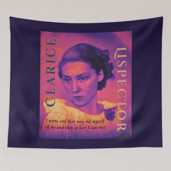 Item preview, Clarice Lispector quote: I write and that way rid myself of me and then at last I can rest. designed and sold by artbleed.