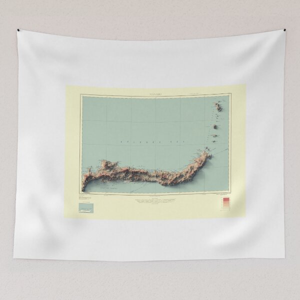 Item preview, 1944 North Sulawesi, Celebes, Indonesia, Shaded Relief Map 3D digitally-rendered designed and sold by ThinkAboutMaps.