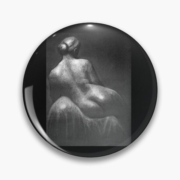 Item preview, Female Back drawing by Adelaide Artist Avril Thomas designed and sold by AvrilThomasart.