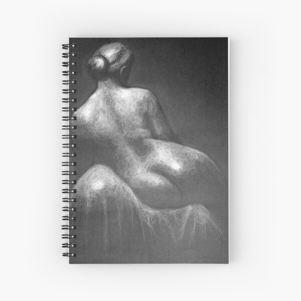 Female Back drawing by Adelaide Artist Avril Thomas Spiral Notebook