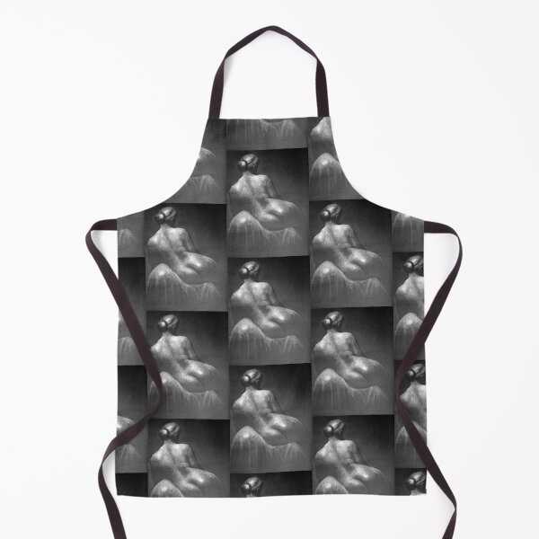 Female Back drawing by Adelaide Artist Avril Thomas Apron
