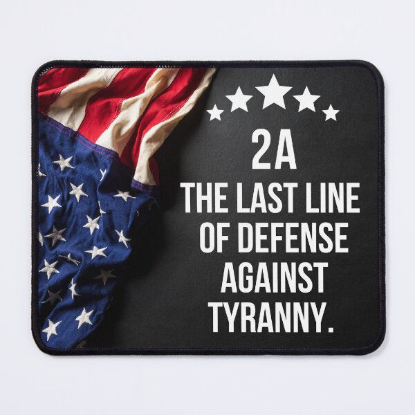 Item preview, 2A Last Line of Defense Against Tyranny USA Flag Patriotic designed and sold by Neeshki.