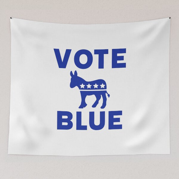 Item preview, Vote blue with democrat symbol  designed and sold by Rachel the Artist .