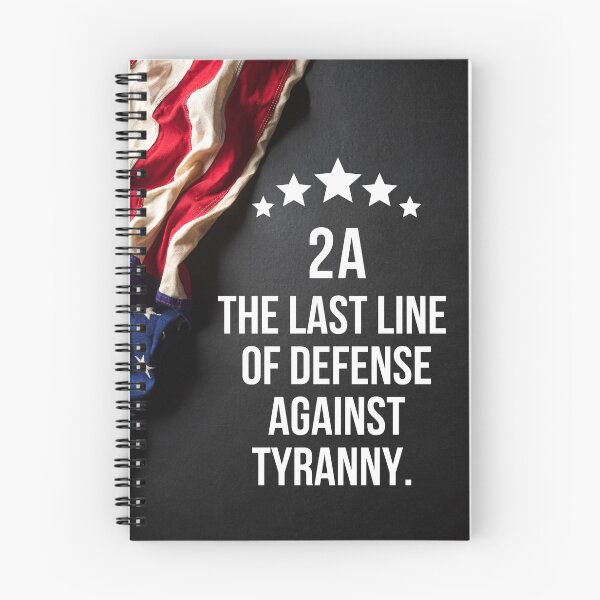 Item preview, 2A Last Line of Defense Against Tyranny USA Flag Patriotic designed and sold by Neeshki.