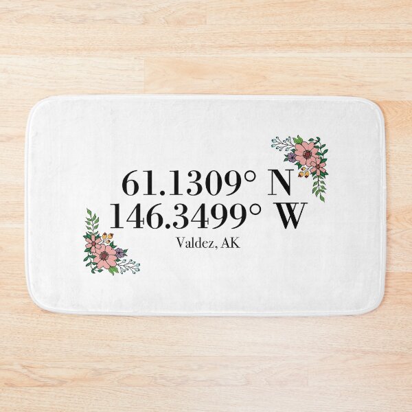 Item preview, Valdez, AK Coordinates designed and sold by mynameisliana.