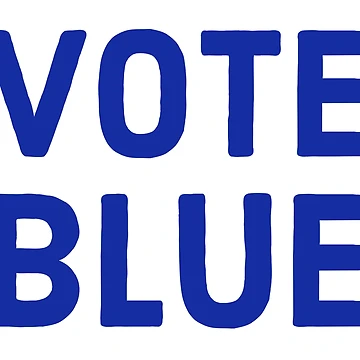 Artwork thumbnail, Vote blue by Rachel the Artist