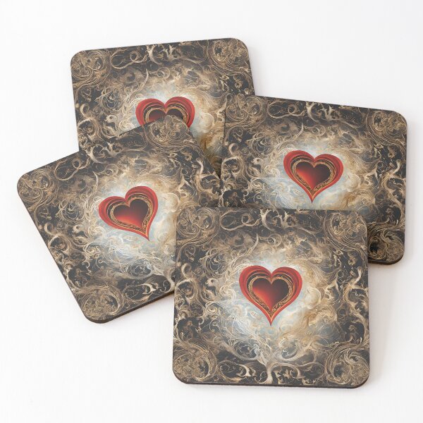 Item preview, Golden Flourish of Love: A Heart Embraced by Elegance designed and sold by Neeanee.