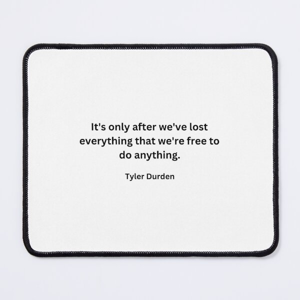 Item preview, Fight club movie quote designed and sold by Hippo Quotes.