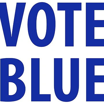 Artwork thumbnail, Vote blue by Rachel the Artist