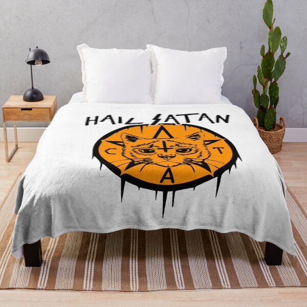 Item preview, Hail Satan T shirt, Halloween Ghost Sweatshirt, Cute Halloween T-Shirt, Spooky Season Shirt, Trick or Treat Shirt, Fall Pumpkin Tee designed and sold by QUILLandTEE.