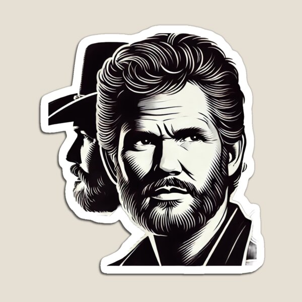 Aperçu de l'œuvre Portrait de Kris Kristofferson créée et vendue par Raha-Art .