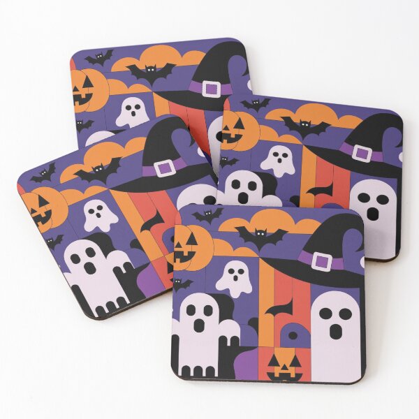 Item preview, Cute  ghost ,bat and  carving pumpkin  halloween brafdesign designed and sold by Brafdesign.