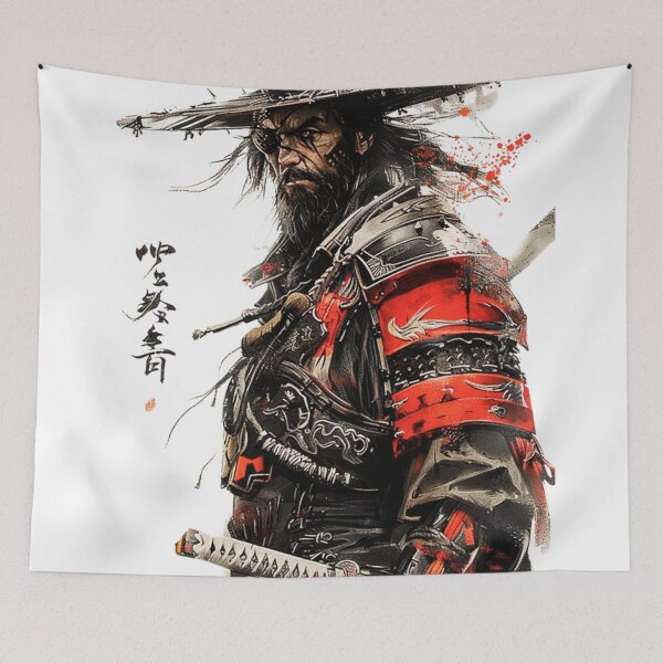 Item preview, Samurai Warriors – Powerful and Timeless Warrior Art designed and sold by BubbleSpy.