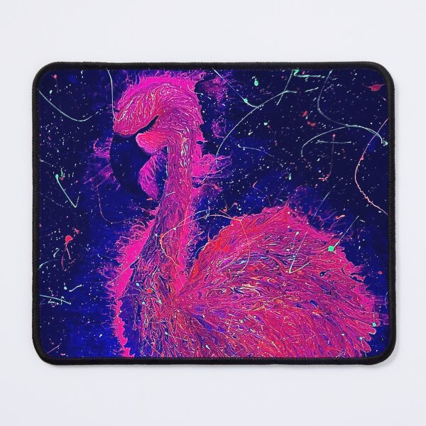 Item preview, FLAMMING HOT Pink flamingo night version designed and sold by PGKINART.