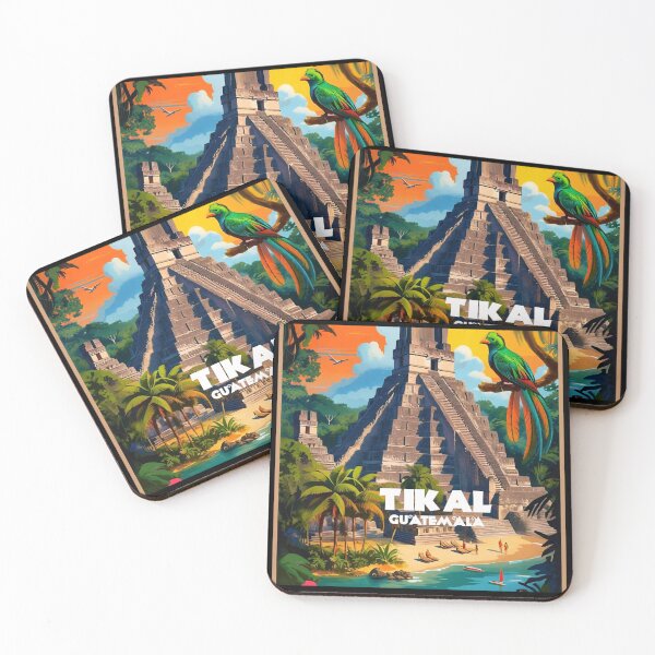 Item preview, Wall  Art Guatemala | Tikal Travel Vintage Poster designed and sold by kestrada2906.